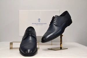 Neu mit Karton Sutor Mantellassi Luxus Betis Crust Derby elegante Schuhe 12 (US) 45 EU (M31) - Bild 1 von 5