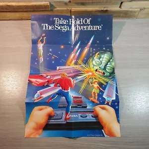1987 SEGA Promo Poster Take Hold of the Adventure Master System Insert Vintage - Picture 1 of 4