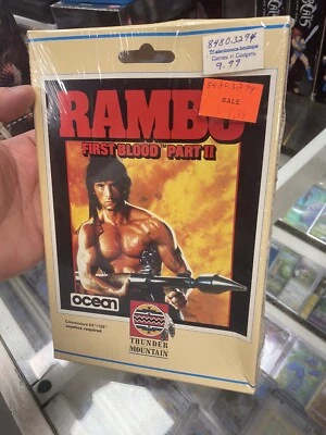 Rambo First Blood Part II Thunder Mountain Commodore 64/128 Factory Sealed C64 - Image 1 of 4