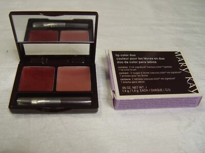 Mary Kay Lip Color Duo Compact  2 ~ Lip colors Raisin and Rosy ~ Discontinued - Image 1 of 3