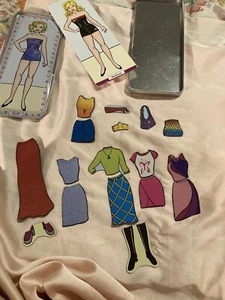 Lee Publications Rare Tin Magnetic Dolls, Magnetic Dolls Magnetic Clothing Acces - Picture 1 of 11