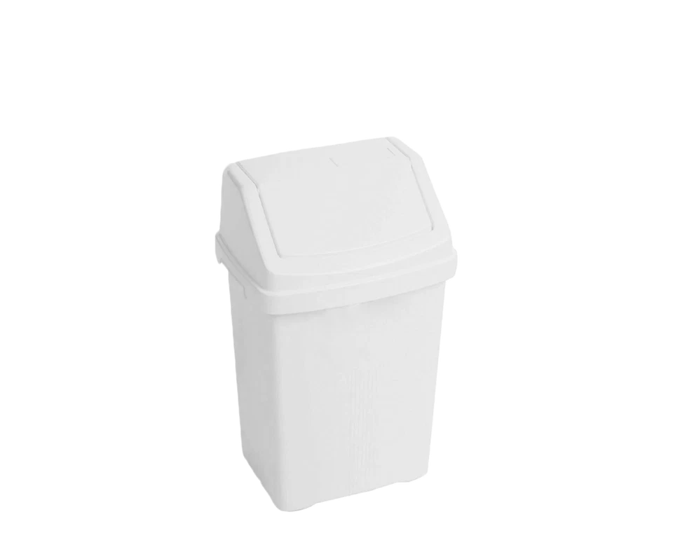 What More Swing Bin White 8l 11739