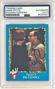 1989 Topps Ghostbusters 2 Annie Potts Janine Signed Auto Card #72 PSA DNA - Picture 1 of 1