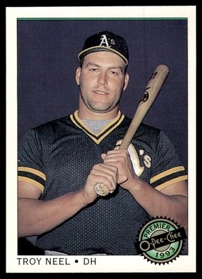1993 O-Pee-Chee Premier Troy Neel Oakland Athletics #85 - Image 1 of 2