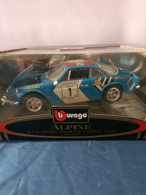 RENAULT ALPINE A110 1600S TOUR DE CORSE 1973 COD.3391 BURAGO 1/16 - Immagine 1 di 4