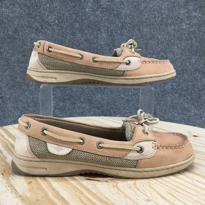 Zapatos Sperry para mujer 7,5 pez ángel 1 ojo con cordones bote planos 9102047 cuero marrón Foto 1 de 4
