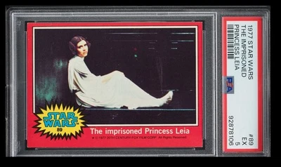 1977 Star Wars Topps The Imprisoned Princess Leia PSA 5 English #89 - Image 1 of 2