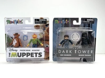Lote de Diamond Select Mini Mates The Muppets Fozzie & Scooter - The Dark Tower Foto 1 de 4