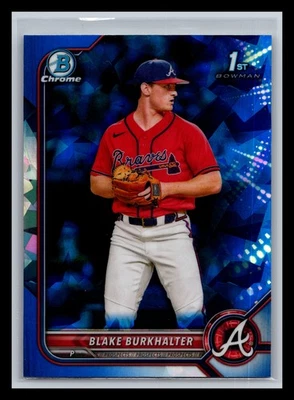 Blake Burkhalter Atlanta Braves #BDC-10 2022 Bowman Draft Sapphire Edition - Image 1 of 2