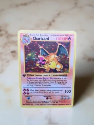Charizard 1st edition  Gold Metal Pokemon Card Collectible - Image 1 of 2