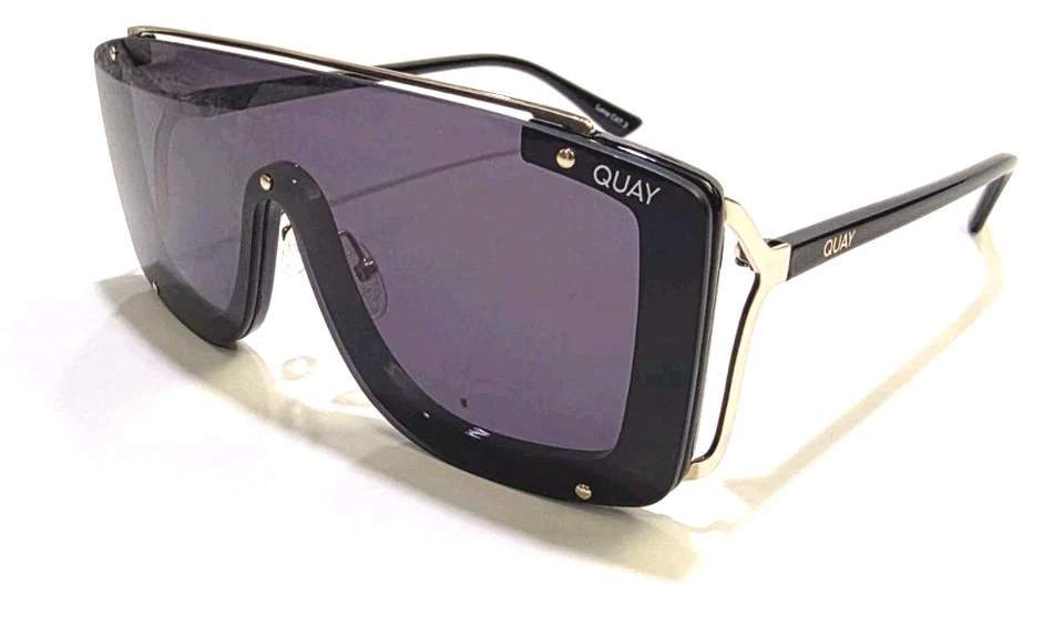 Quay Australia X Lizzo “Hold For Applause” Black Shield Sunglasses - Image 1 of 4