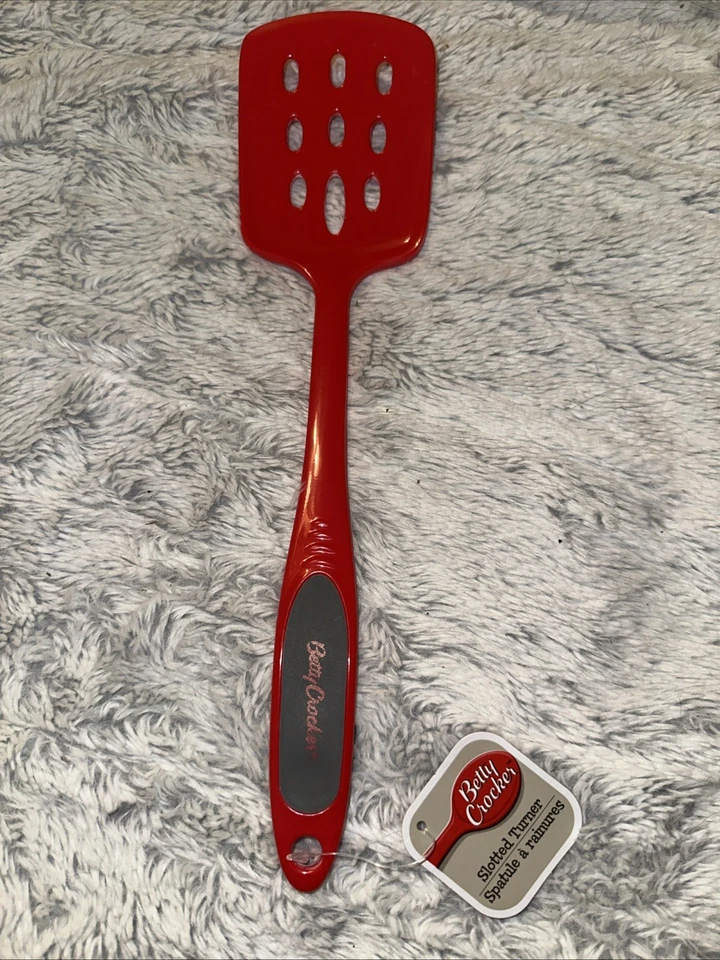 Betty Crocker Jumbo Red Melamine Solid Turner Spatula