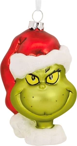 Grinch Glass Blown Christmas Ornament - Picture 1 of 5