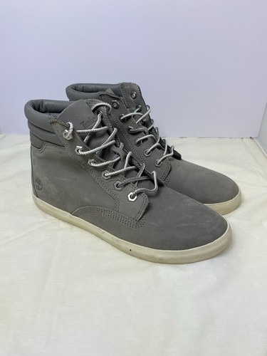 STIVALI ORTHOLITE DONNA TIMBERLAND DAUSE IN PELLE GRIGIA STRINGATI TAGLIA 7