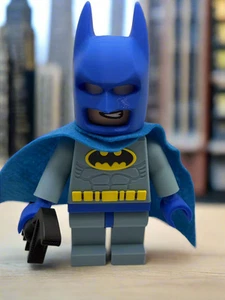 3D Printed DC Classic Batman (Grey/Blue) Large Scale 8.5"- 9.5" Minifigure - Picture 1 of 5