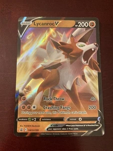 Lycanroc V SWSH199 SWSH: Sword & Shield Black Star Promo Holo Pokémon TCG Card - Picture 1 of 2