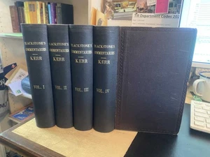 Blackstone's Commentaries on the Laws of England (4 Volumes, Complete) 1876 HB - Bild 1 von 1