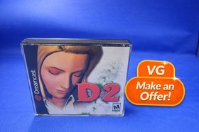 D2 Sega Dreamcast Game Complete Case & Manual NO DISC 4 VG Condition