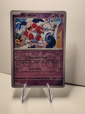 Mr. Mime 063/162 SV05: Temporal Forces Reverse Holo Pokémon TCG NM  - Image 1 of 2