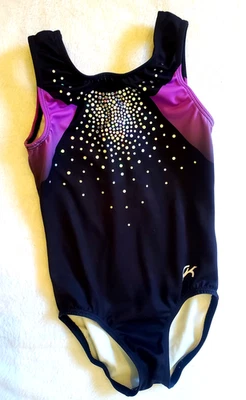 GK Elite Gymnastics Leotard Child Medium CM 6/8 Dance Ballet Cheer Costume Leo - Image 1 of 2