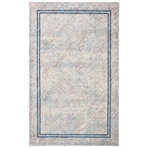 SAFAVIEH Abstract Collection ABT341N Ivory / Navy Rug - Picture 1 of 25