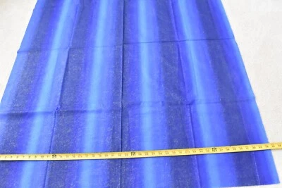 16" Long, Vintage, Metallic-Gold Sparkles on Vertical-Blue-Striped, E161 - Image 1 of 4