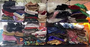 Multicoloured Random Bulk Clearance Job Lot Fabric 45”/58” 20 METERS - Picture 1 of 2