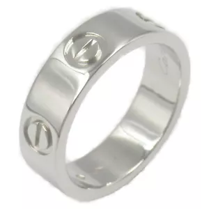 CARTIER Love Ring Pt950 Platino Usado EE. UU. talla 6 #52 mujeres - Imagen 1 de 7