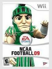 NCAA FOOTBALL 09 ALL-PLAY CIB Nintendo Wii, 2008 EA SPORTS Complete CIB Good
