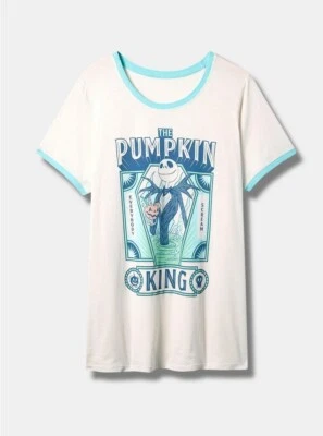 Torrid 迪士尼 NBC 衬衫 圣诞前噩梦 Jack 全新带标签 全新 2X — 第 1/4 张图片