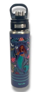 DISNEY Tervis 24 OZ Stainless Steel Deluxe Water Bottle Teal Splash Wide Mouth - Picture 1 of 9