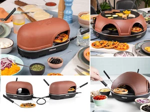 Pizzaofen für 4/6/8 Personen Zuhause Flammkuchenbackofen, Pizzabäcker Pizzamaker - Bild 1 von 16