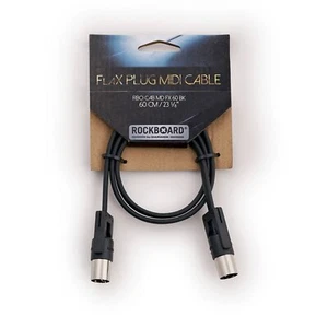Rockboard FlaX Plug 60cm (23 5/8") flat MIDI Cable - angle or straight (RBO CAB - Picture 1 of 5