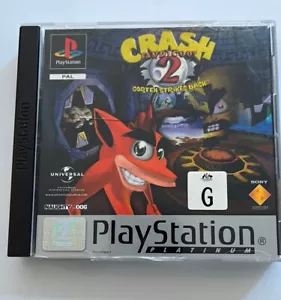 Tested! Crash Bandicoot 2 Cortex Strikes Back - PS1 w/manual PAL - Case Wear - Picture 1 of 9