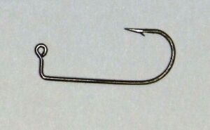 100 Eagle Claw 570 BRONZE 90 DEGREE ABERDEEN ROUND BEND JIG HOOKS You Pick Size