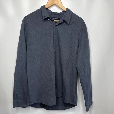 French Connection Shirt Men XL Regular Fit Grey Long Sleeve Button Down Cotton - Image 1 of 4