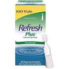 Refresh Plus Lubricant Eye Drops Single-Use Vials 100 ct.