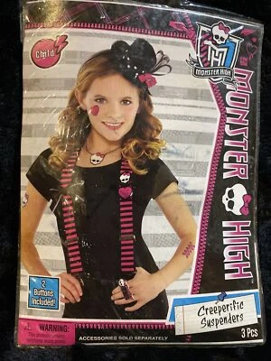 BRAND NEW Monster High Creeperific Suspenders Child Size Costume Accessory - Image 1 of 3