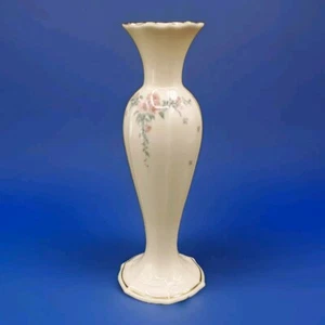 Vintage Lenox Rose Porcelain Bud Vase Gold Trim - Picture 1 of 9