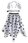 Adults Dalmatian Spot Skirt Ears & Tail World Book Day Halloween Fancy Dress
