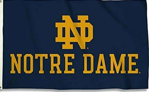OB BSI NCAA College Notre Dame Fighting Irish 3 X 5 Foot Flag with Grommets Cover