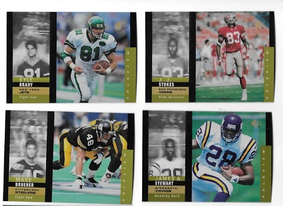 Lot of 4 1995 SP Holoviews Kyle Brady Mark Bruener J.J. Stokes James A. Stewart - Image 1 of 2