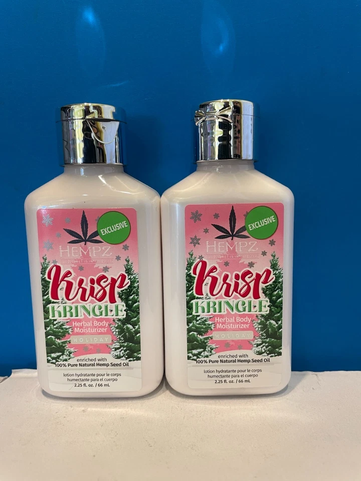 2 Hempz Krisp Kringle Herbal Body Moisturizer 2.25oz New & Authentic - Image 1 of 1