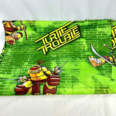 TMNT 乌龟麻烦全床单绿色 2013 忍者神龟 — 第 1/4 张图片