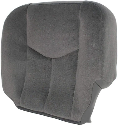 Driver Side Bottom Ash Gray Cloth Seat Cover for 2003-2007 GMC Sierra 1500 2500  - Image 1 of 4