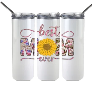 Best Mom Ever Skinny Tumbler Mother's Day - Picture 1 of 1