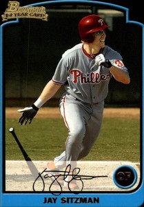 2003 Bowman Philadelphia Phillies Baseball Card #313 Jay Sitzman Rookie