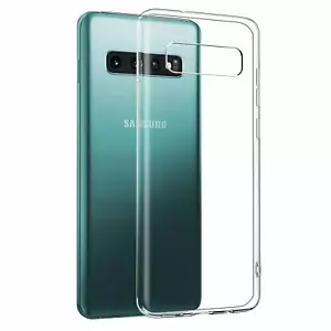 Cover in silicone slim 0,5MM trasparente per SAMSUNG GALAXY S10 - Foto 1 di 3
