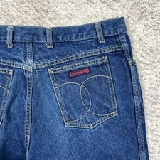 VTG 80s Cacharel Paris Jeans Men 36 (Actual 34x32) Medium Blue Made In USA Loose