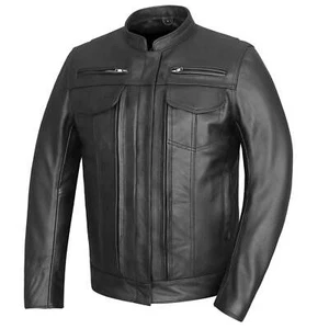 Chaqueta de cuero de motocicleta Top Performer para hombre de Vance Leather - Imagen 1 de 7